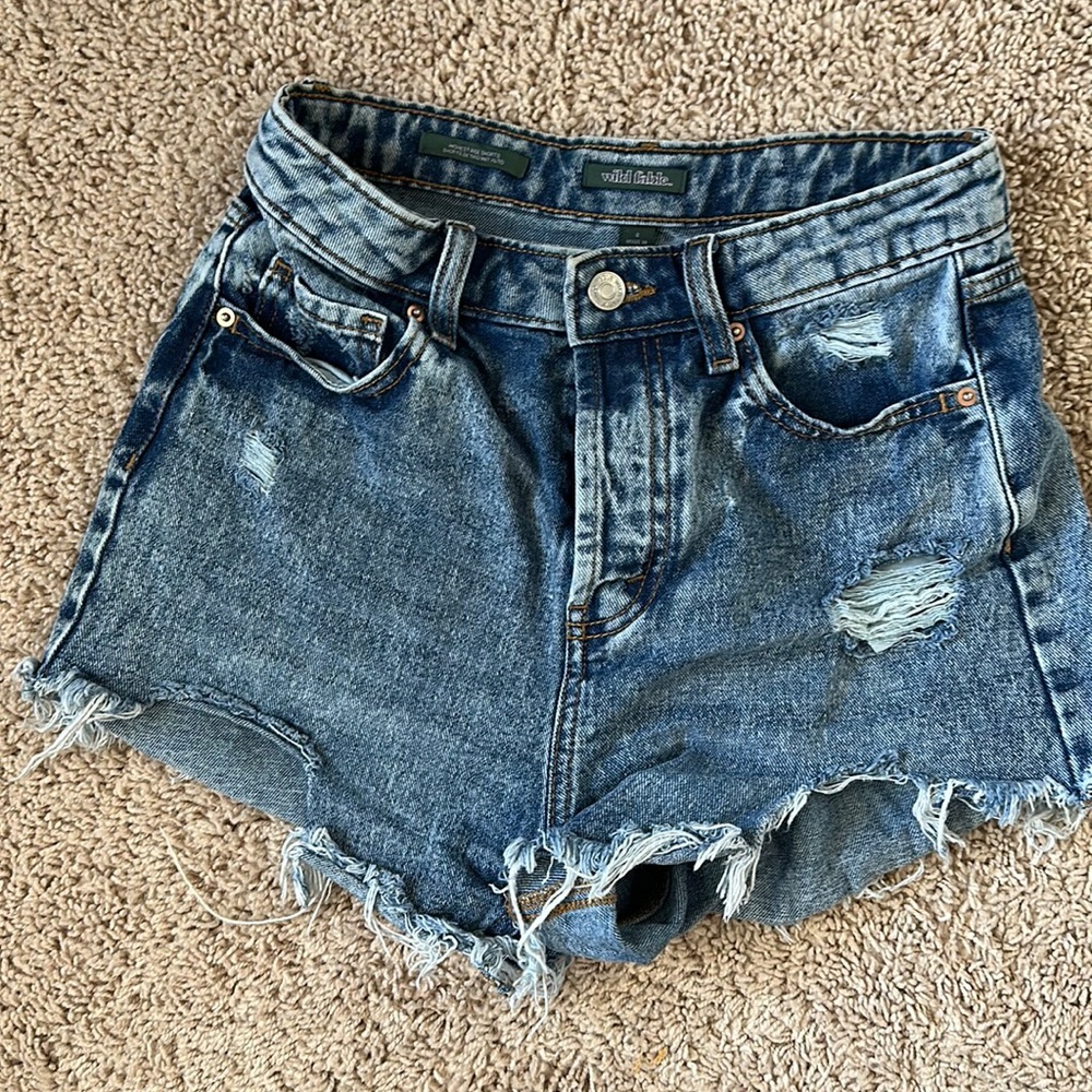 Denim shorts